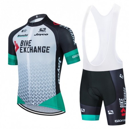 Completo Maglia + Pantaloncino con bretelle 2021 Team BikeExchange N001